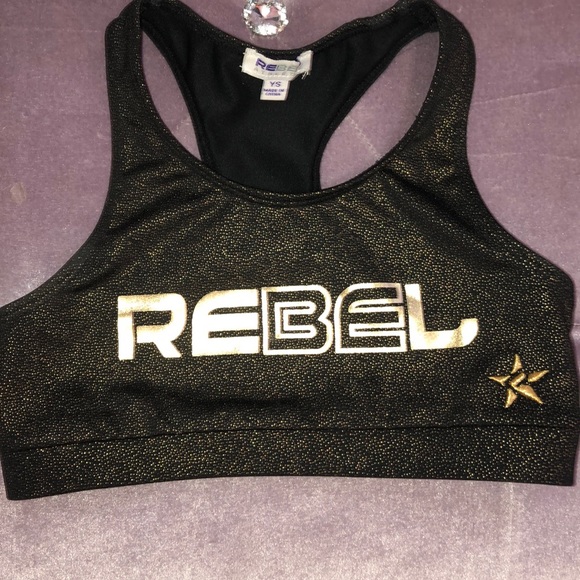 Rebel Athletic Other - Rebel Athletic 24k Magic Sports Bra⚜️